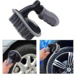 T-Type Car Tire Cleaning Brush Scrubber with Antislip Handle Multi-Functional Tyre Wheel cleaner - Image 2