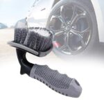 T-Type Car Tire Cleaning Brush Scrubber with Antislip Handle Multi-Functional Tyre Wheel cleaner - Image 4