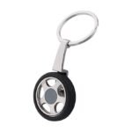 Giftana Tyre Keychain for Car, Key Chain Key Ring, Car Keychain, Keyring with Spinning Tyre Car Accessories Silver Metal Key chain Gift, Tyre Key Ring Key chains for Bike, Birthday Gifts (Pack of 1)