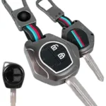 Premium Metal Silicon Key Cover Compatible with Suzuki Swift | Ertiga | Wagonr | Celerio | Swift Dzire | Alto | Fronx | Brezza | S Presso | Ignis | 2 Button Key Glow in Dark