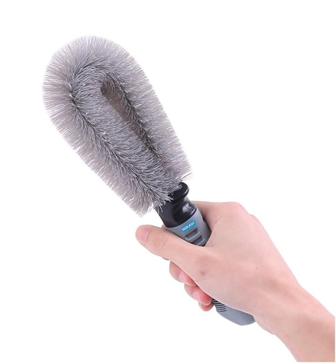 61l0IozQDAL._SX679_ Weaponwide Rim Cleaning Brush Compatible for Cars Trucks Pickup Trucks, Motorcycles,Vans, Buses, Trailers, Off-Road Vehicles, Bicycles, Golf carts - Image 1