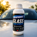 Weaponwide Glass Polish & Hard Water Stain Remover 1000ml | Car Polish for Windshield, Glass & Mirrors | Car Glass Polish, Works as a Glass Cleaner, Provides Optical Clarity