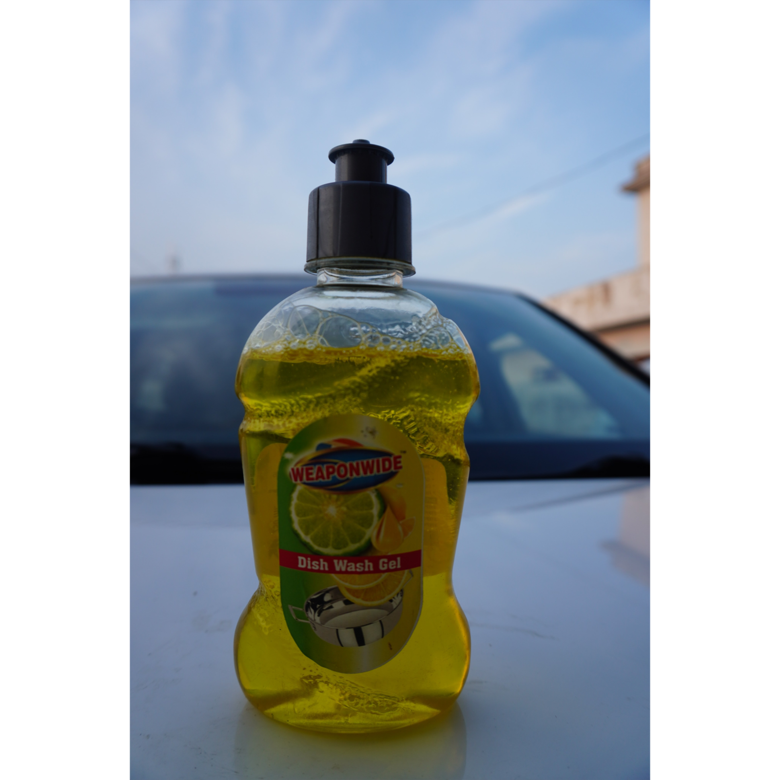 DSC00619 Weaponwide Dishwash Liquid Bottle | Ginger & Lemon | Tough Grease Removal for Utensils | Anti-Bacterial Dishwashing Liquid | Bio-Enzyme Liquid Dishwash | No Residue Cleaning | Fresh Citrus Fragrance - 750ml - Image 1