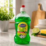 Dishwash Gel Green Lemon & active salt, Refreshing, Antibacterial, Leaves no residue,Fast Cleaner for all types of Utensils, Dishwasher Liquid, Refill Can (500ml)